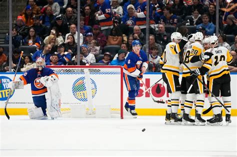 Guentzel, Malkin and Letang lead Penguins surge past Islanders, 7-0